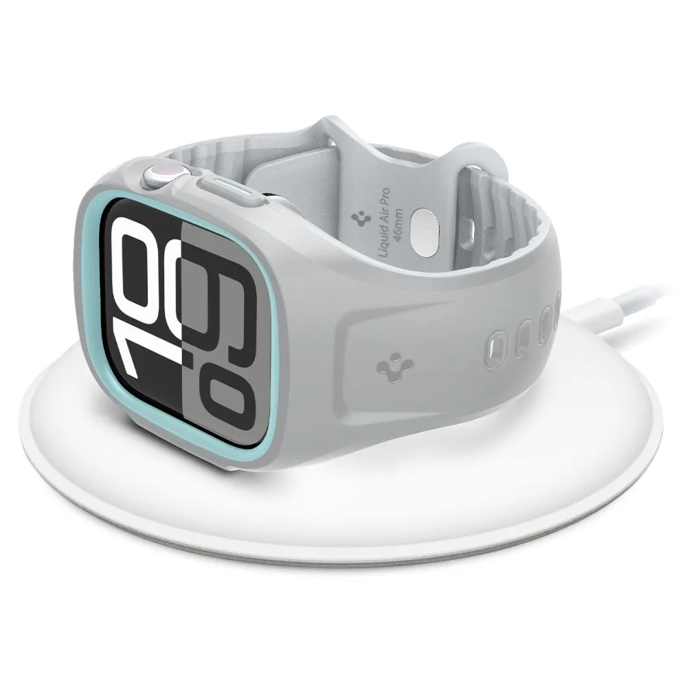 Apple Watch 10 ремень серый SPIGEN LIQUID AIR PRO (46 MM)