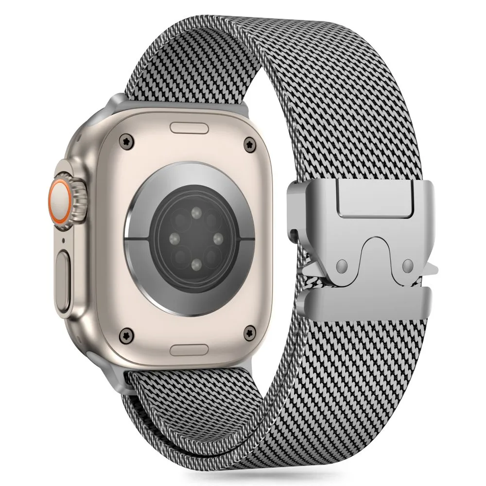Apple Watch 10 dirželis sidabrinis TECH-PROTECT MILANO (46 MM)