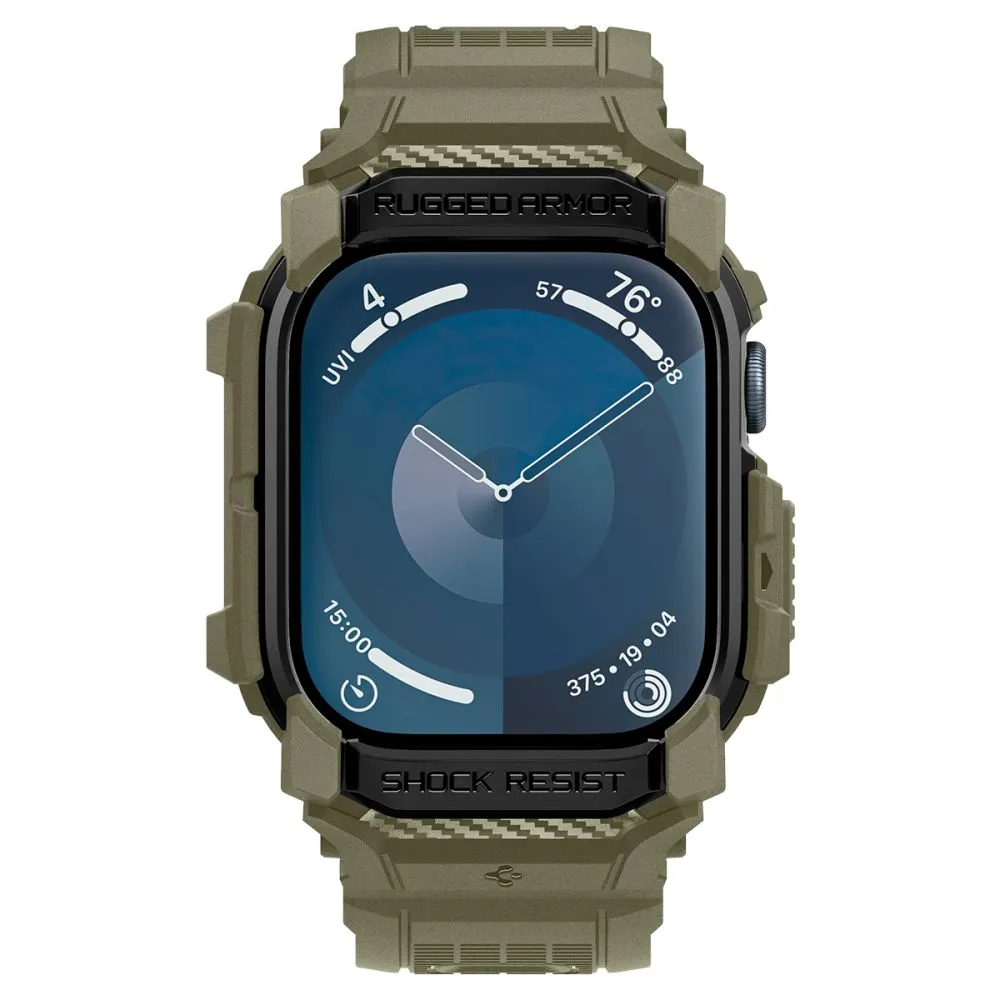 Apple Watch 10 dirželis žalia SPIGEN RUGGED ARMOR ”PRO” (46 MM)