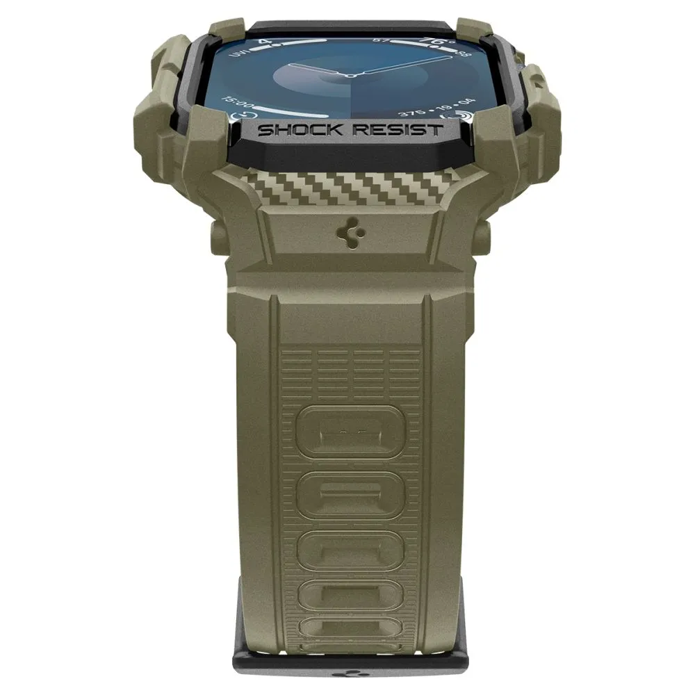 Apple Watch 10 dirželis žalia SPIGEN RUGGED ARMOR ”PRO” (46 MM)