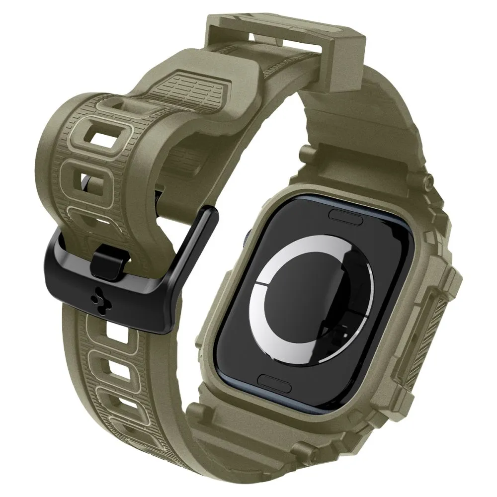 Apple Watch 10 dirželis žalia SPIGEN RUGGED ARMOR ”PRO” (46 MM)