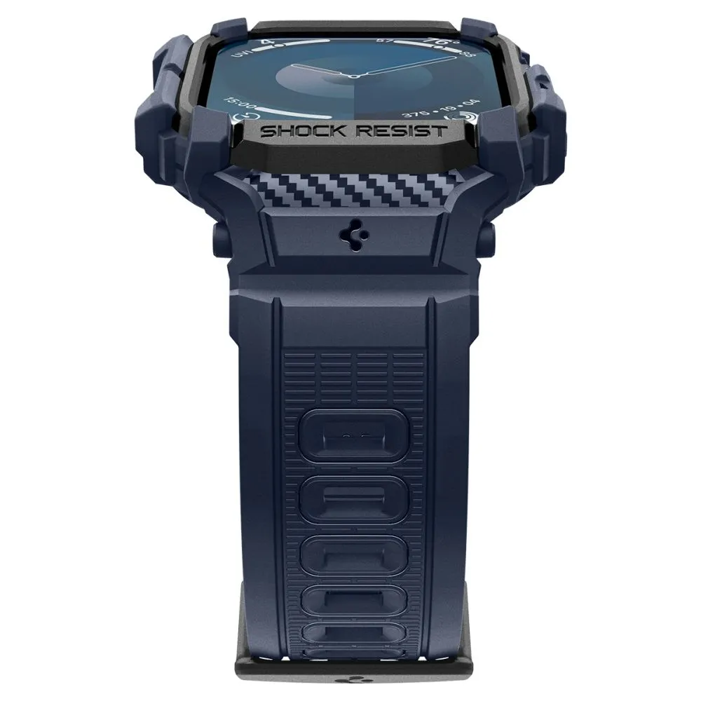 Apple Watch 10 dirželis mėlyna SPIGEN RUGGED ARMOR ”PRO” (46 MM)