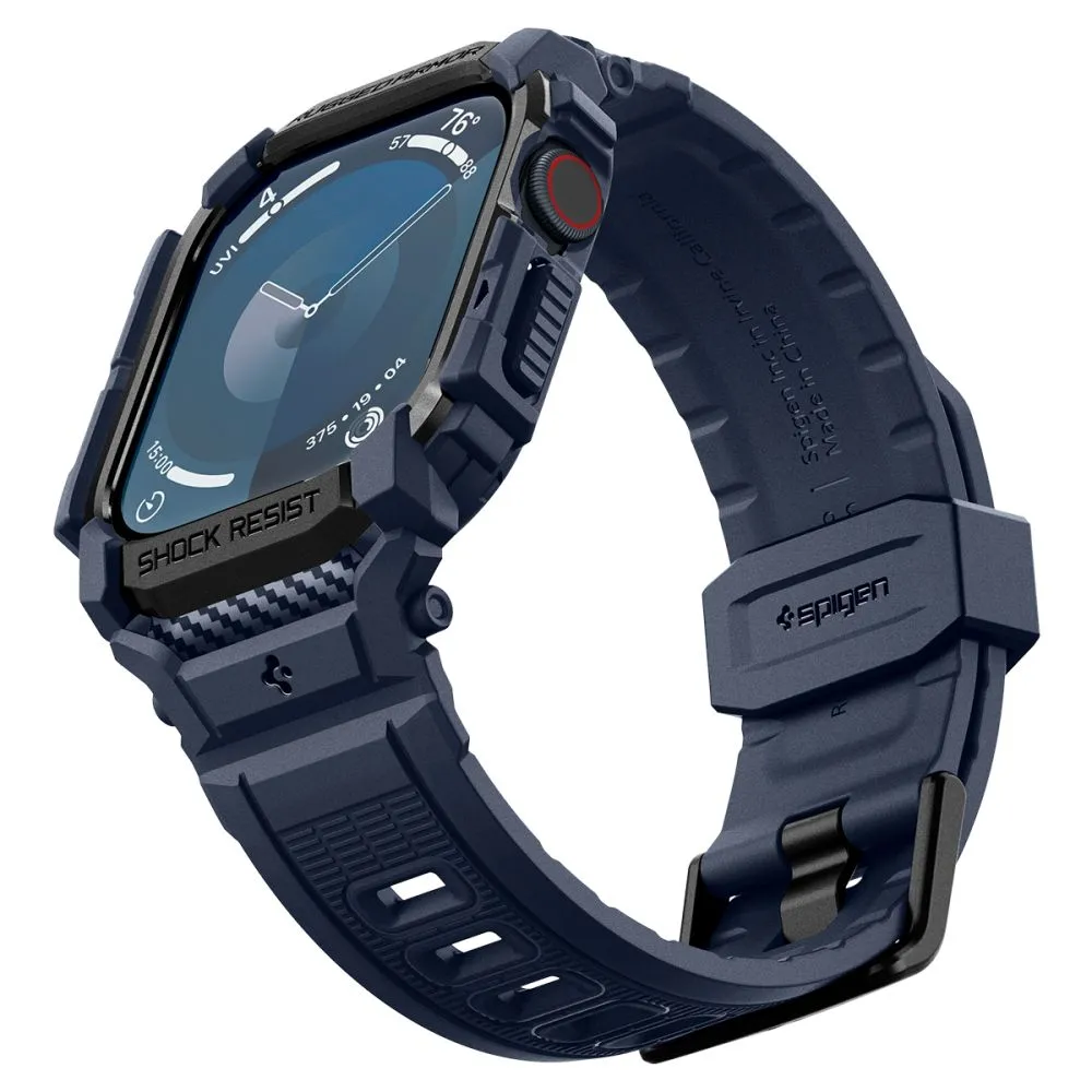 Apple Watch 10 dirželis mėlyna SPIGEN RUGGED ARMOR ”PRO” (46 MM)