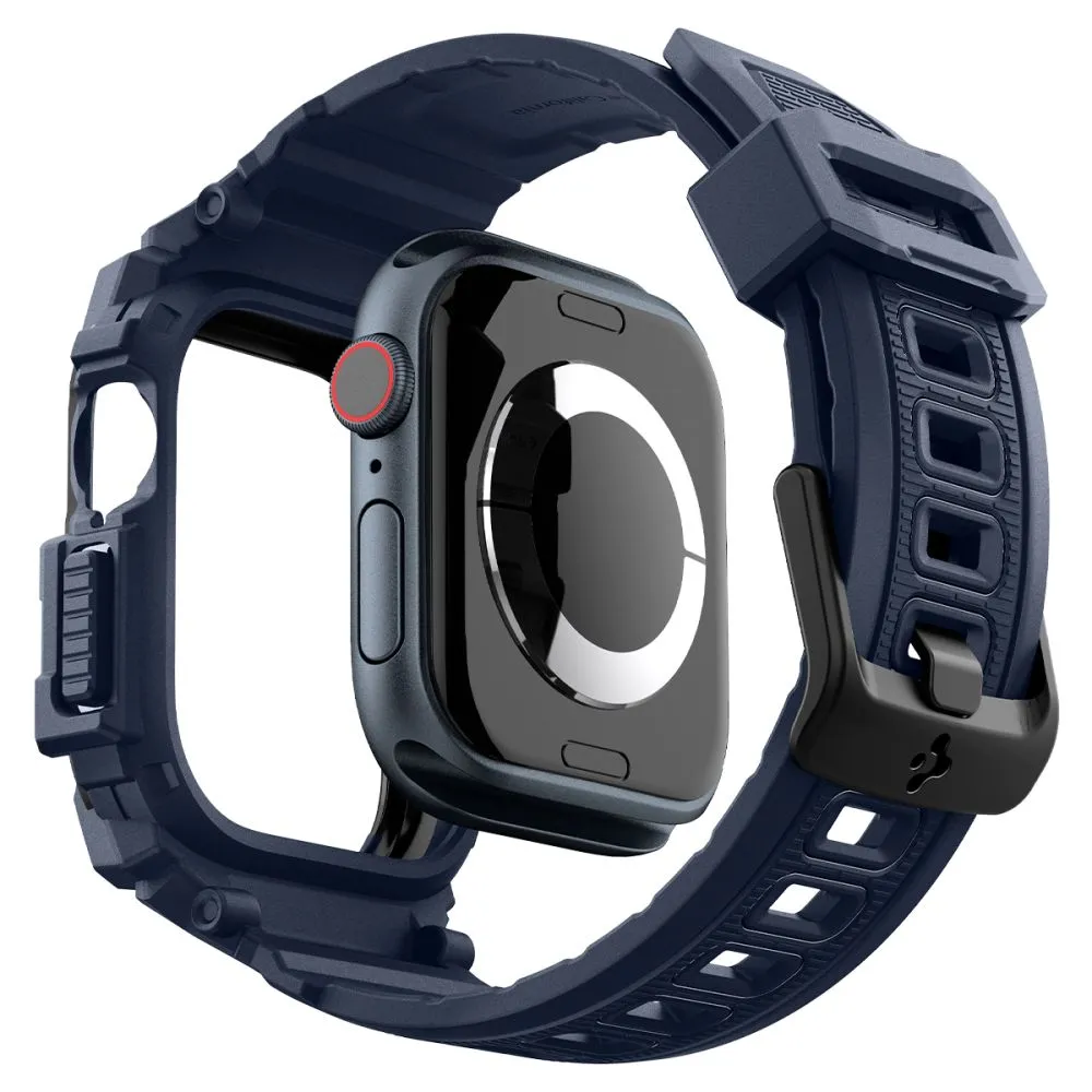 Apple Watch 10 dirželis mėlyna SPIGEN RUGGED ARMOR ”PRO” (46 MM)
