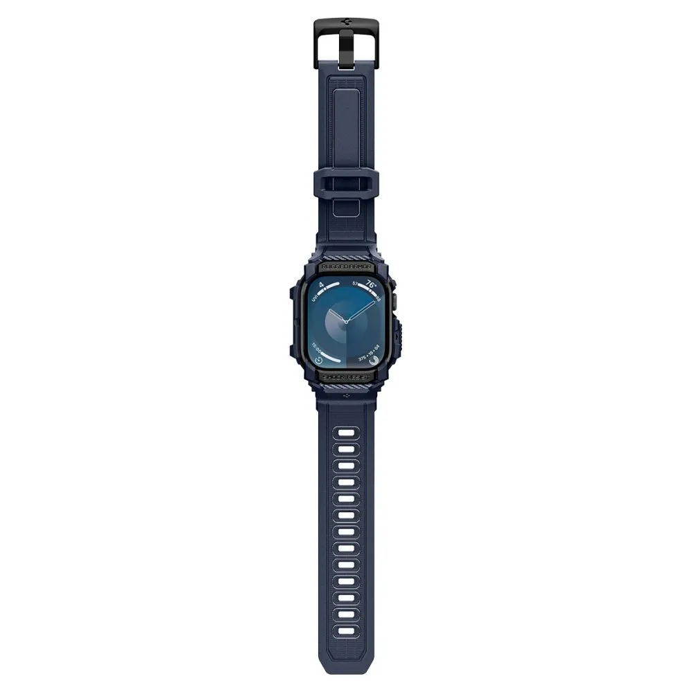 Apple Watch 10 dirželis mėlyna SPIGEN RUGGED ARMOR ”PRO” (46 MM)