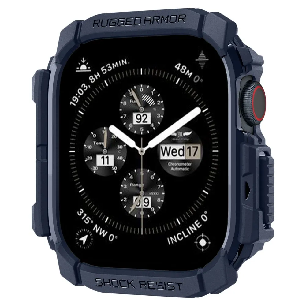 Apple Watch 10 dėklas mėlyna SPIGEN RUGGED ARMOR (46 MM)