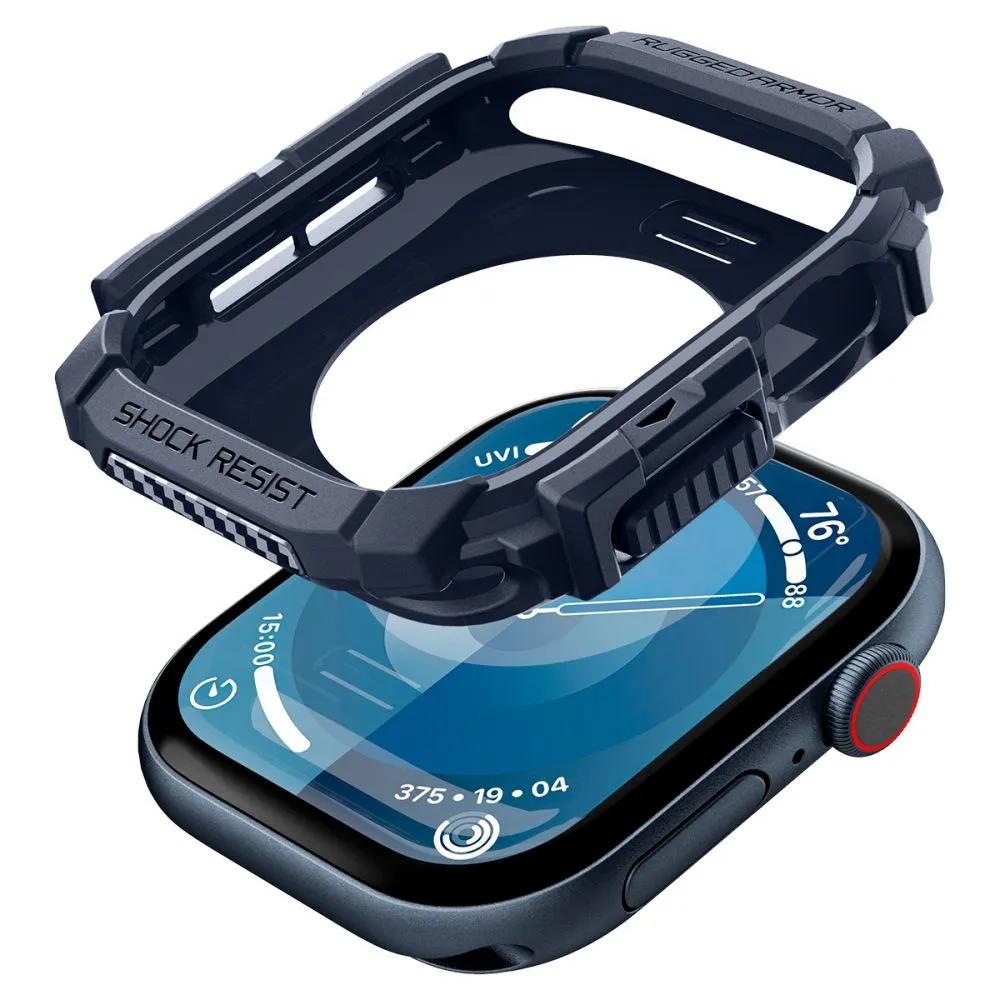 Apple Watch 10 dėklas mėlyna SPIGEN RUGGED ARMOR (46 MM)