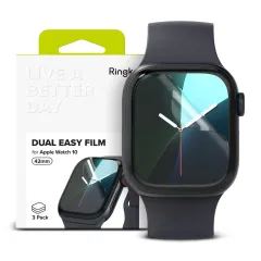 Watch Watch 10 apsauginis stiklas RINGKE DUAL EASY 3-PACK Apple Watch 10 (42 MM)