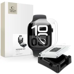 Watch Watch 10 apsauginis stiklas TECH-PROTECT SUPREME SET 2-PACK Apple Watch 10 (42 MM)