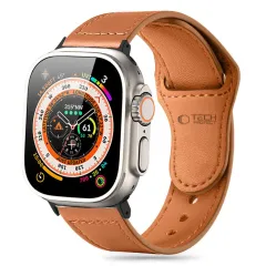 Apple Watch 10 dirželis rudas TECH-PROTECT NATURALFIT (42 MM)