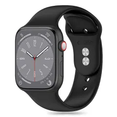 Apple Watch 10 dirželis Juoda TECH-PROTECT SILICONE (46 MM)