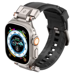 Apple Watch 10 dirželis Juoda SPIGEN DURAPRO ARMOR PU (46 MM)