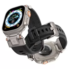 Apple Watch 10 dirželis Juoda SPIGEN DURAPRO ARMOR PU (46 MM)
