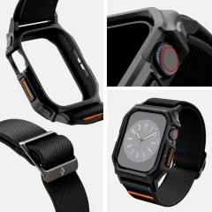 Apple Watch 10 dirželis Juoda SPIGEN LITE FIT ”PRO” (46 MM)