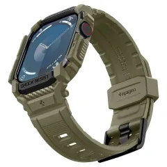 Apple Watch 10 dirželis žalia SPIGEN RUGGED ARMOR ”PRO” (46 MM)
