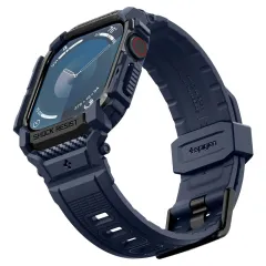 Apple Watch 10 dirželis mėlyna SPIGEN RUGGED ARMOR ”PRO” (46 MM)