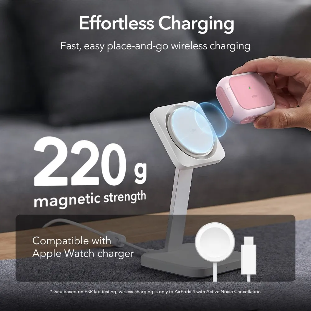 Apple AirPods 4 skal, fodral rosa ESR ORBIT HALOLOCK MAGSAFE