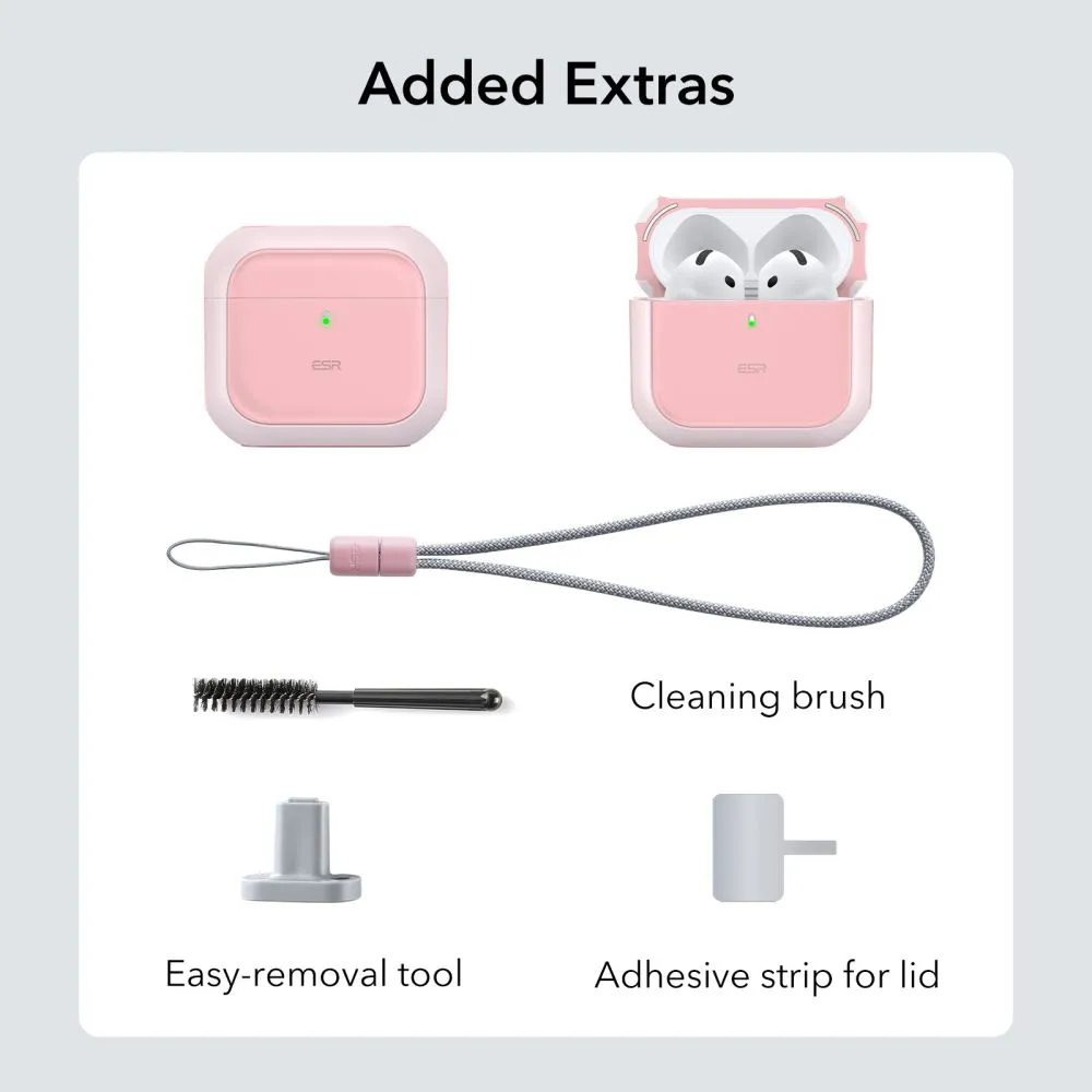 Apple AirPods 4 skal, fodral rosa ESR ORBIT HALOLOCK MAGSAFE