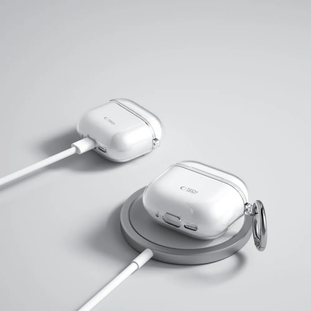 Apple AirPods 4 Suojaavat kotelot ja kuoret läpinäkyvä TECH-PROTECT FLEXAIR