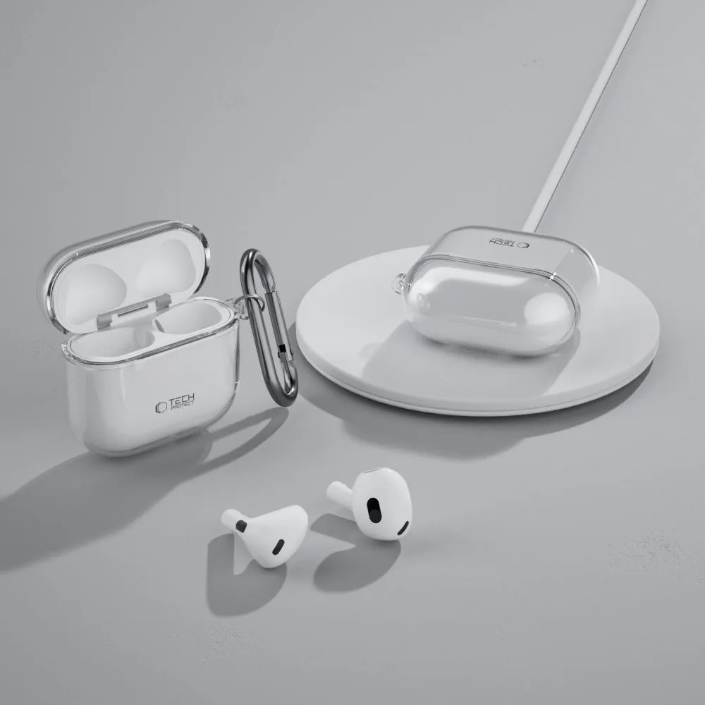Apple AirPods 4 Suojaavat kotelot ja kuoret läpinäkyvä TECH-PROTECT FLEXAIR