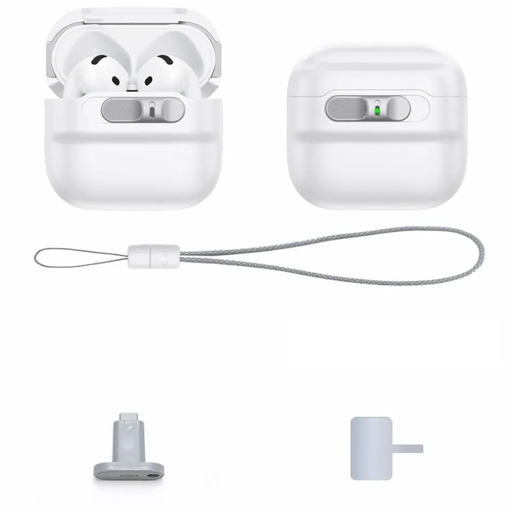 Apple AirPods 4 ümbris valge ESR PULSE HALOLOCK MAGSAFE