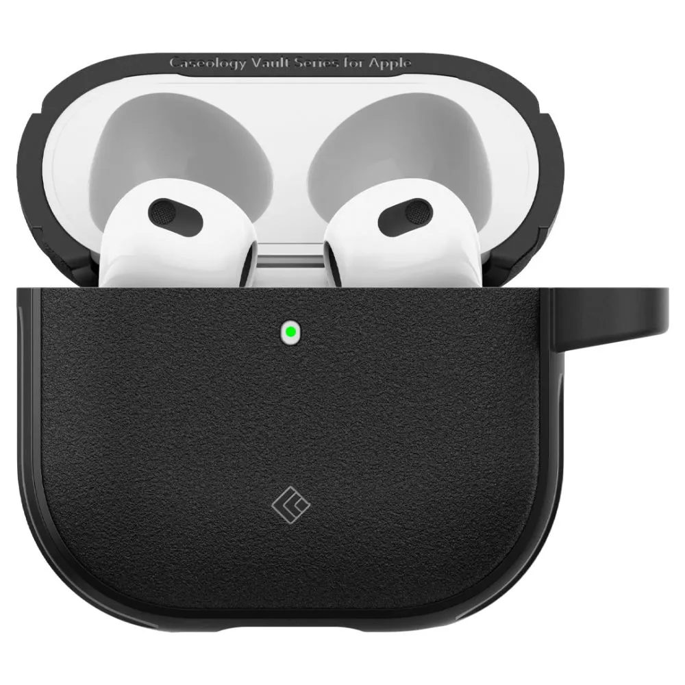 Apple AirPods 4 telefoni ümbris must CASEOLOGY VAULT