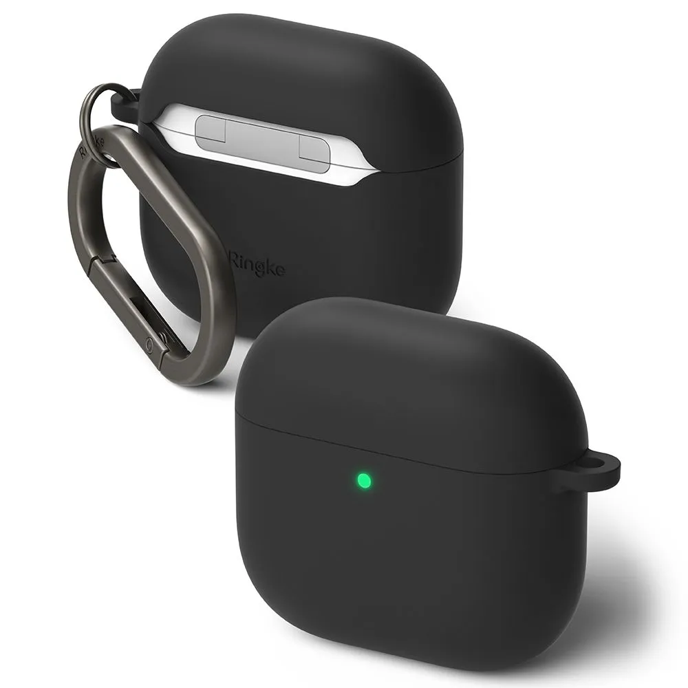 Apple AirPods 4 phone case black RINGKE SILICONE