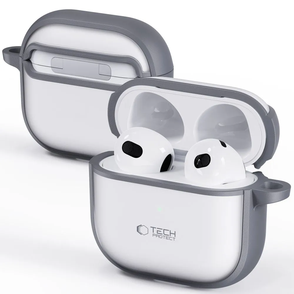 Apple AirPods 4 case gray TECH-PROTECT MAGMAT