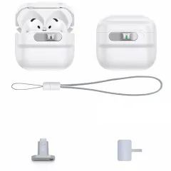Apple AirPods 4 чехол белый ESR PULSE HALOLOCK MAGSAFE