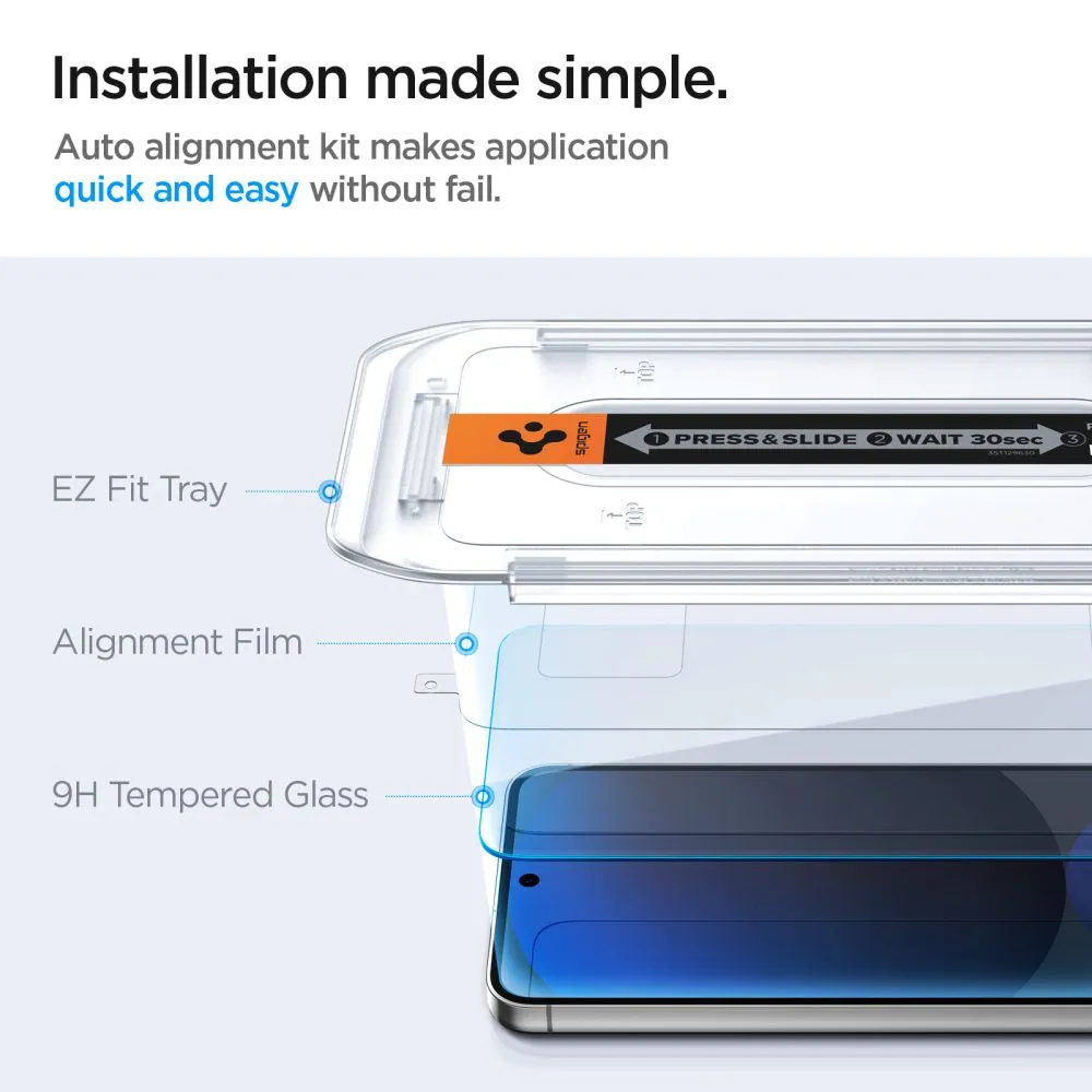 Samsung Galaxy S24 FE skärmskydd  SPIGEN GLAS.TR ”EZ FIT” 2-PACK