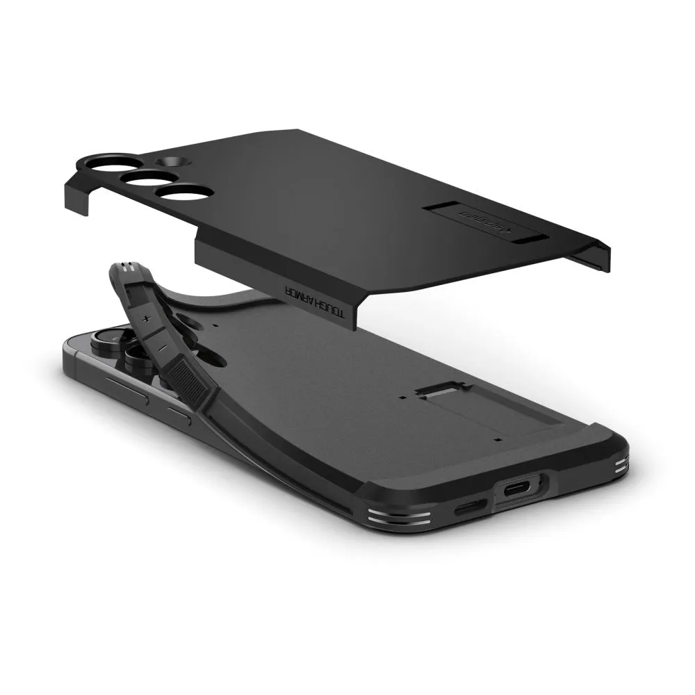 Samsung Galaxy S24 FE vāciņš melns SPIGEN TOUGH ARMOR