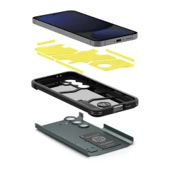 Samsung Galaxy S24 FE skal grön SPIGEN TOUGH ARMOR