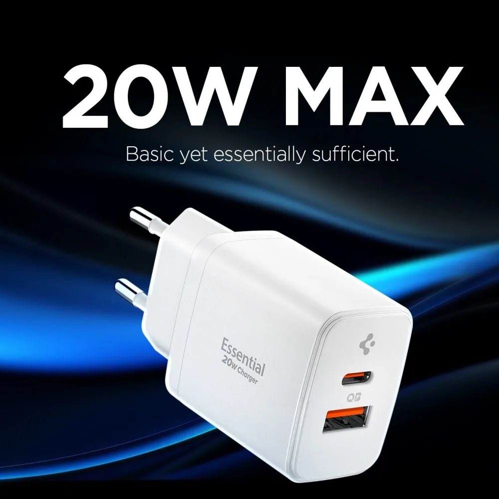 Aксессуары Кабель передачи данных SPIGEN ESSENTIAL EE202EU 2-PORT NETWORK CHARGER 20W 