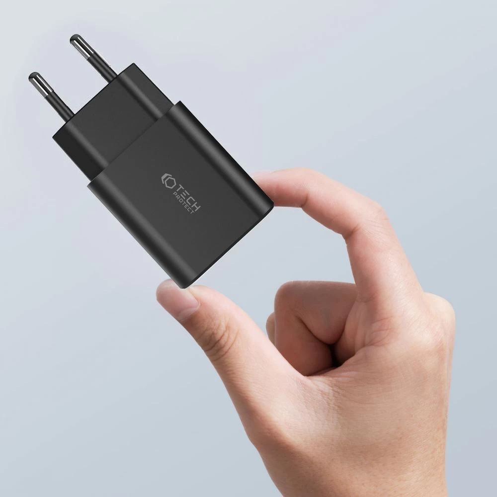 Aксессуары Кабель передачи данных TECH-PROTECT C35W 2-PORT NETWORK CHARGER PD35W + TYPE-C CABLE  белый
