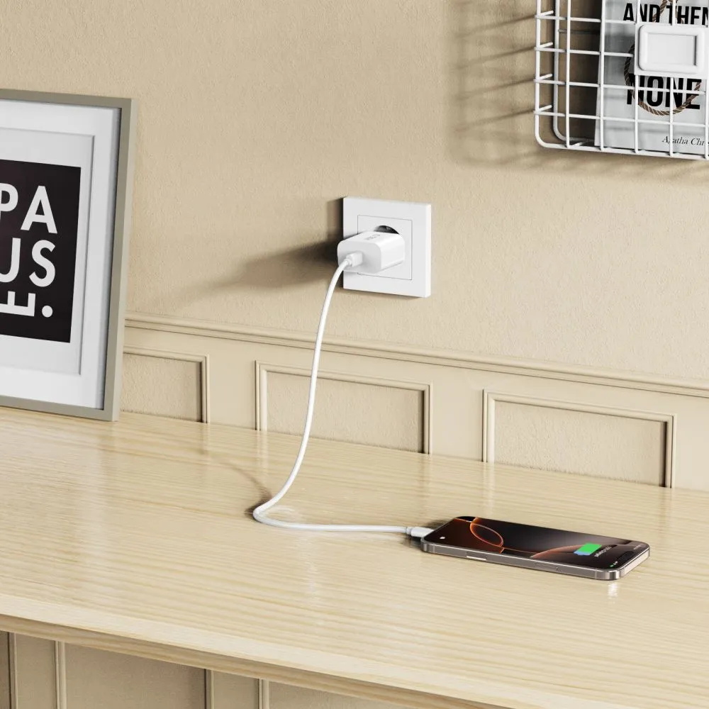 Aксессуары Кабель передачи данных TECH-PROTECT NC20W 1-PORT NETWORK CHARGER PD20W  белый