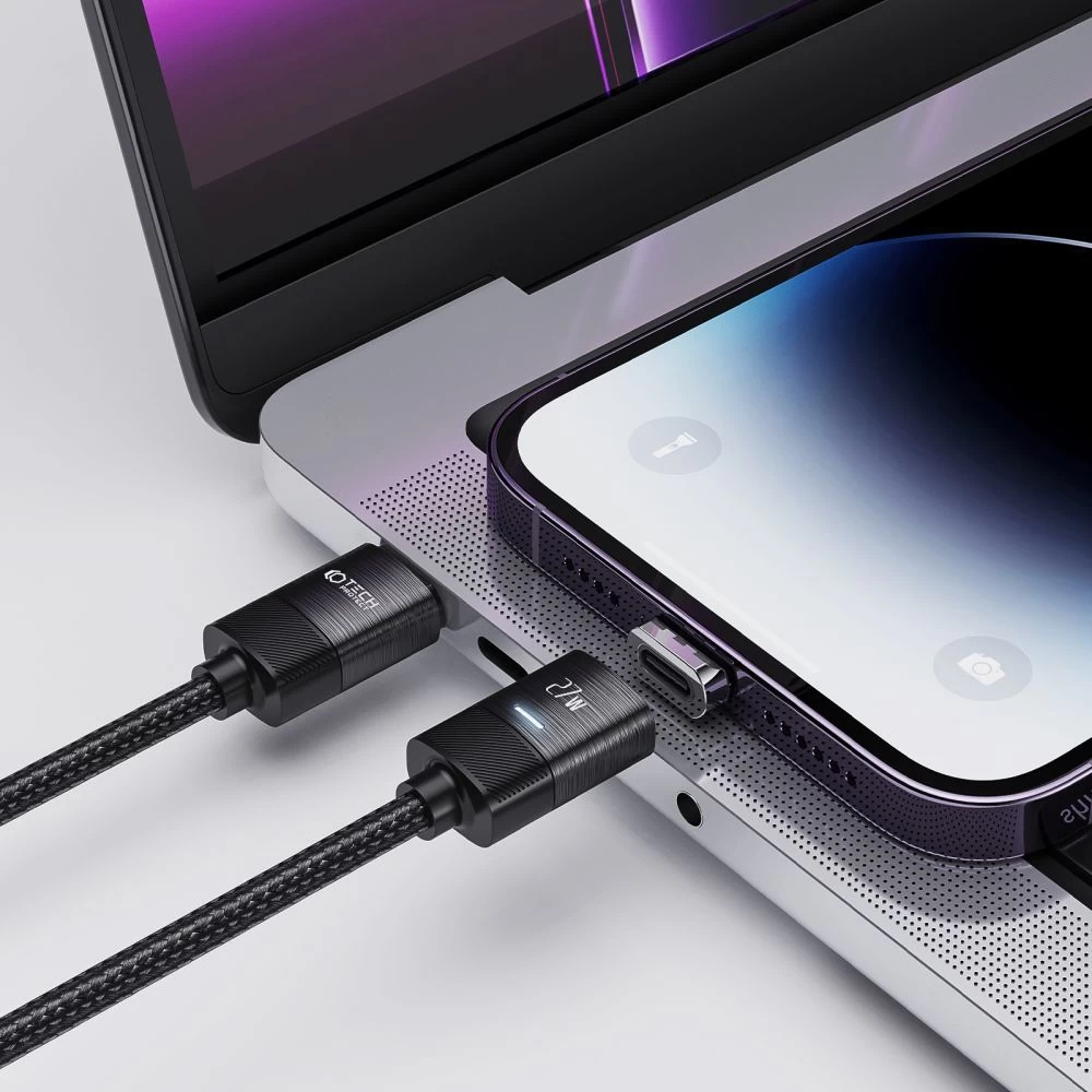 Aксессуары Кабель передачи данных TECH-PROTECT ULTRABOOST MAGNETIC CABLE LIGHTNING & TYPE-C PD27W/3A 200CM  черный