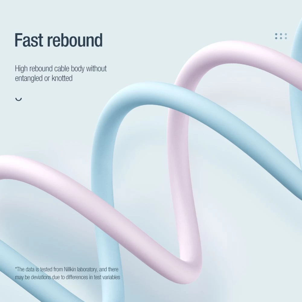 Aксессуары Кабель передачи данных NILLKIN FLOWSPEED LIQUID SILICON CABLE TYPE-C TO PD60W 1.2M  черный