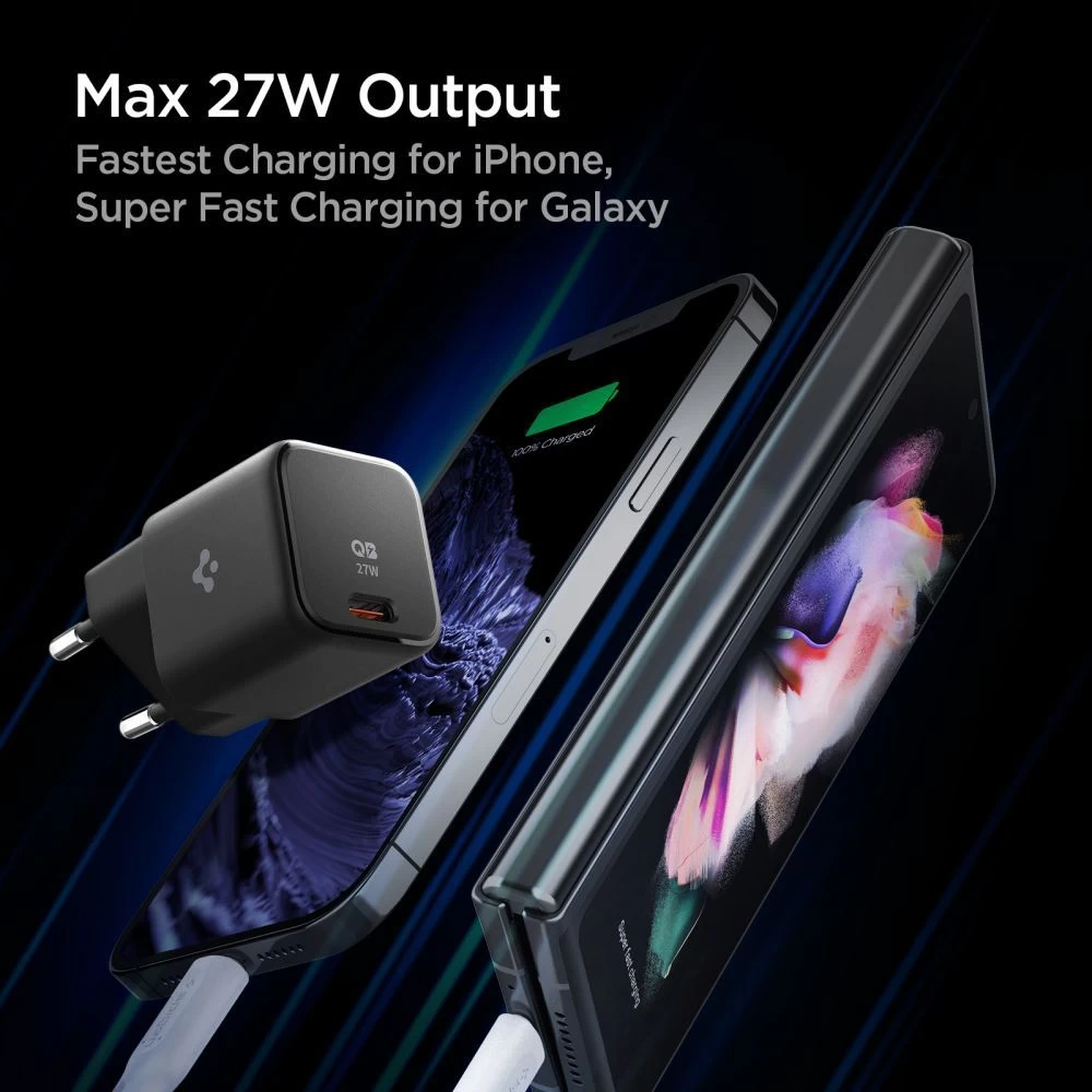 Aксессуары Кабель передачи данных SPIGEN PE2103 ARCSTATION NETWORK CHARGER PD27W  черный