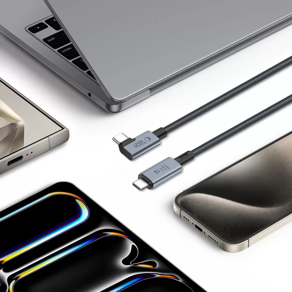 Aксессуары Кабель передачи данных чехол для телефона черный TECH-PROTECT ULTRABOOST MAX ”L” USB 4.0 8K 40GBPS TYPE-C CABLE PD240W 150CM