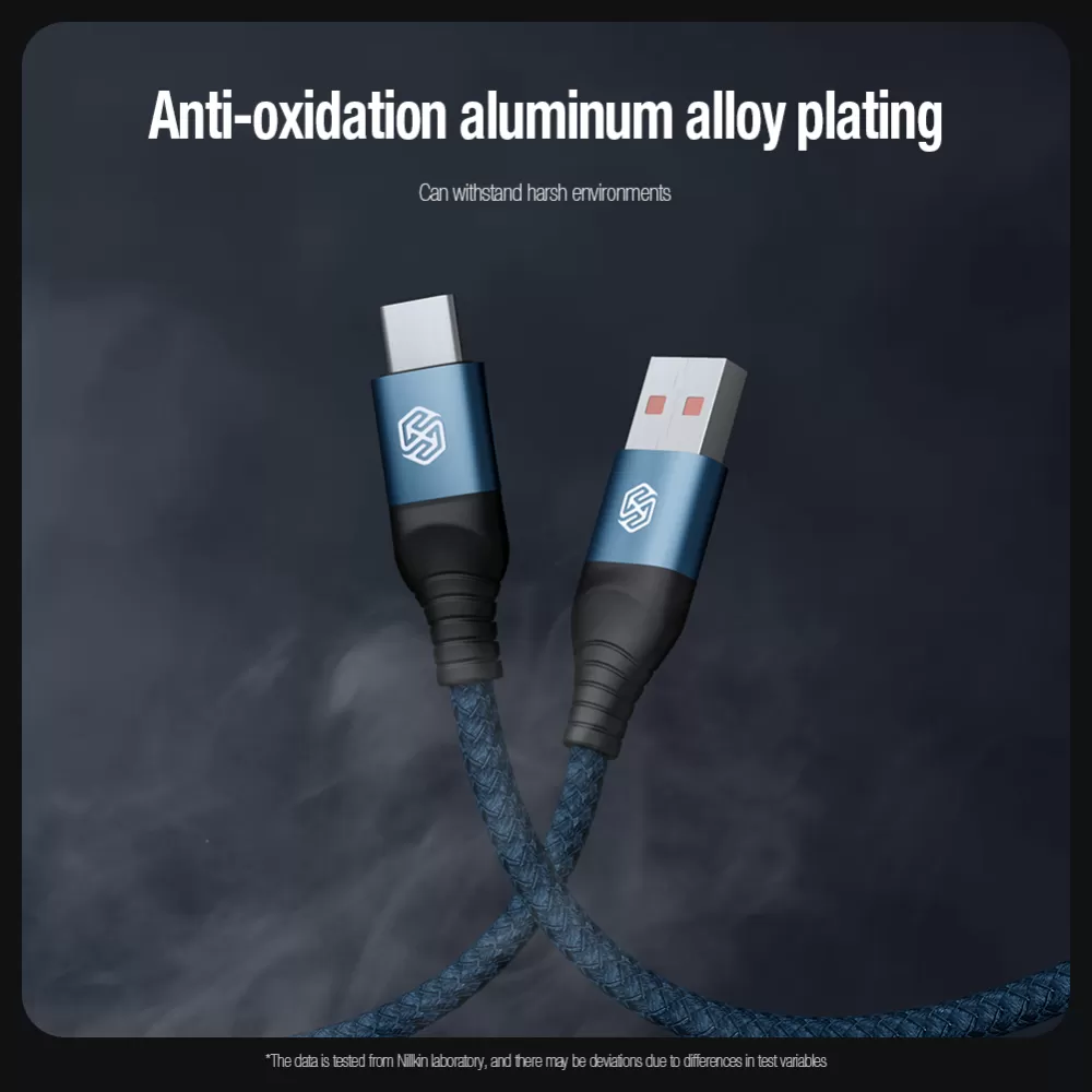 Aксессуары Кабель передачи данных NILLKIN SWIFT PRO 3-in-1 USB-A to L/M/C  синий
