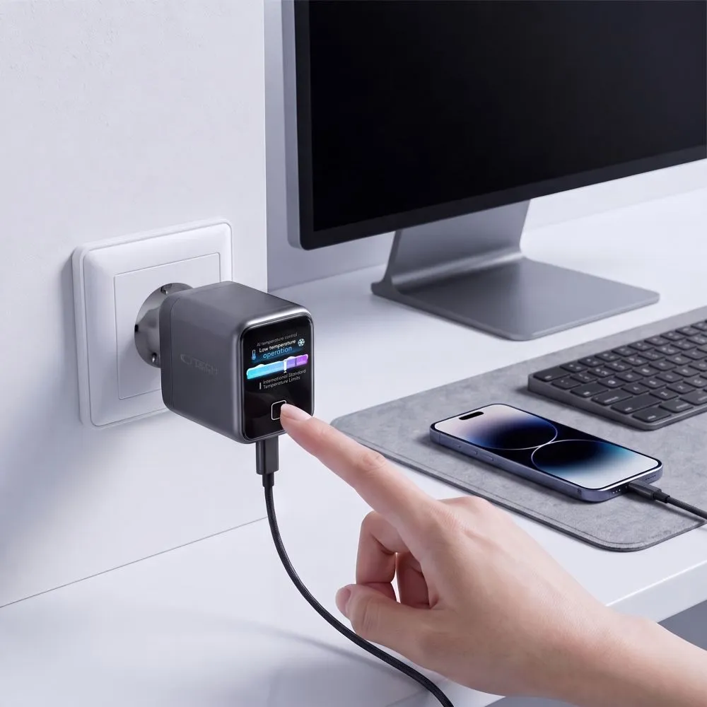 Tarvikud Sünkimis kaabel TECH-PROTECT POWERVISION NC45W-GAN 1-PORT NETWORK CHARGER PD 45W Telefonitarvikud