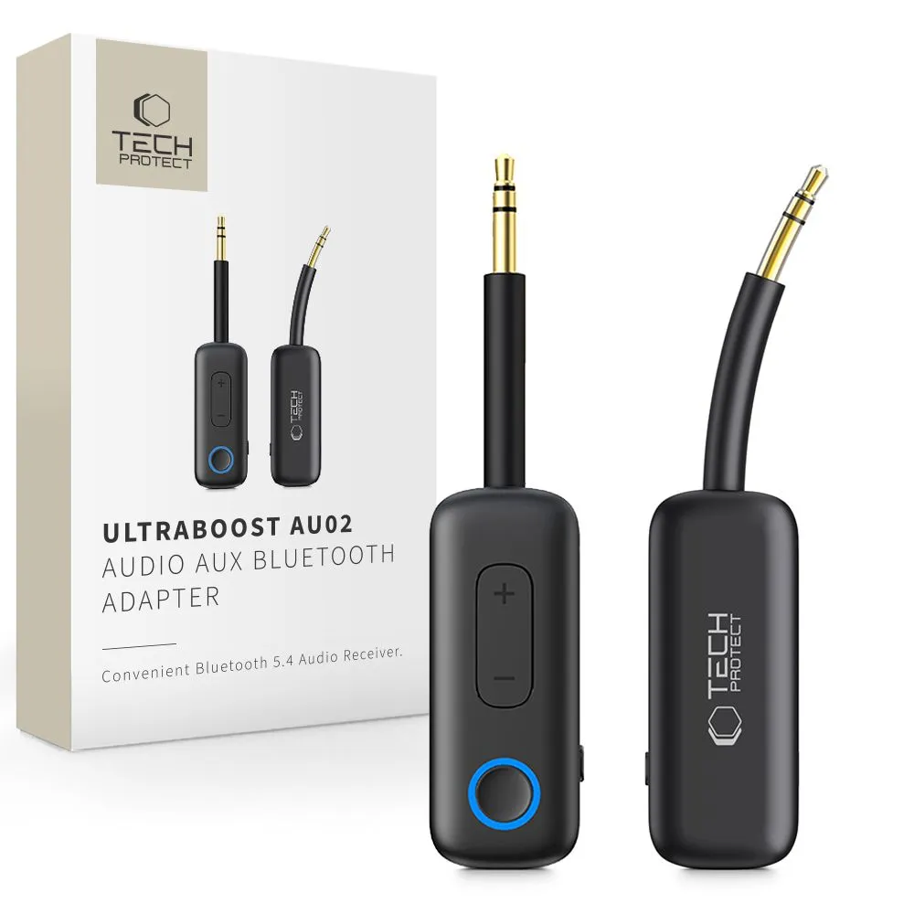 Datu kabeļi TECH-PROTECT ULTRABOOST AU02 AUDIO ADAPTER AUX BLUETOOTH 5.4 Viedierīču