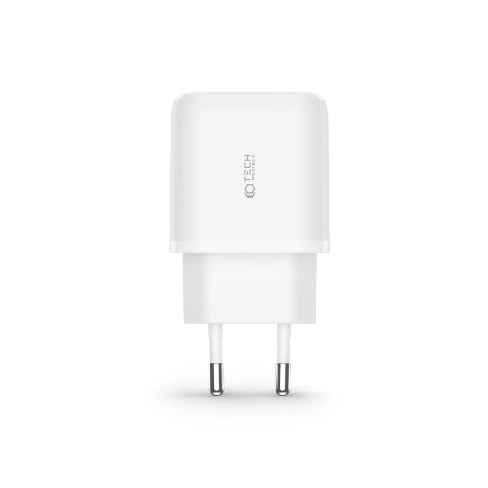 Aксессуары Кабель передачи данных TECH-PROTECT C20W 2-PORT Network Charger PD20W/QC3.0 белый