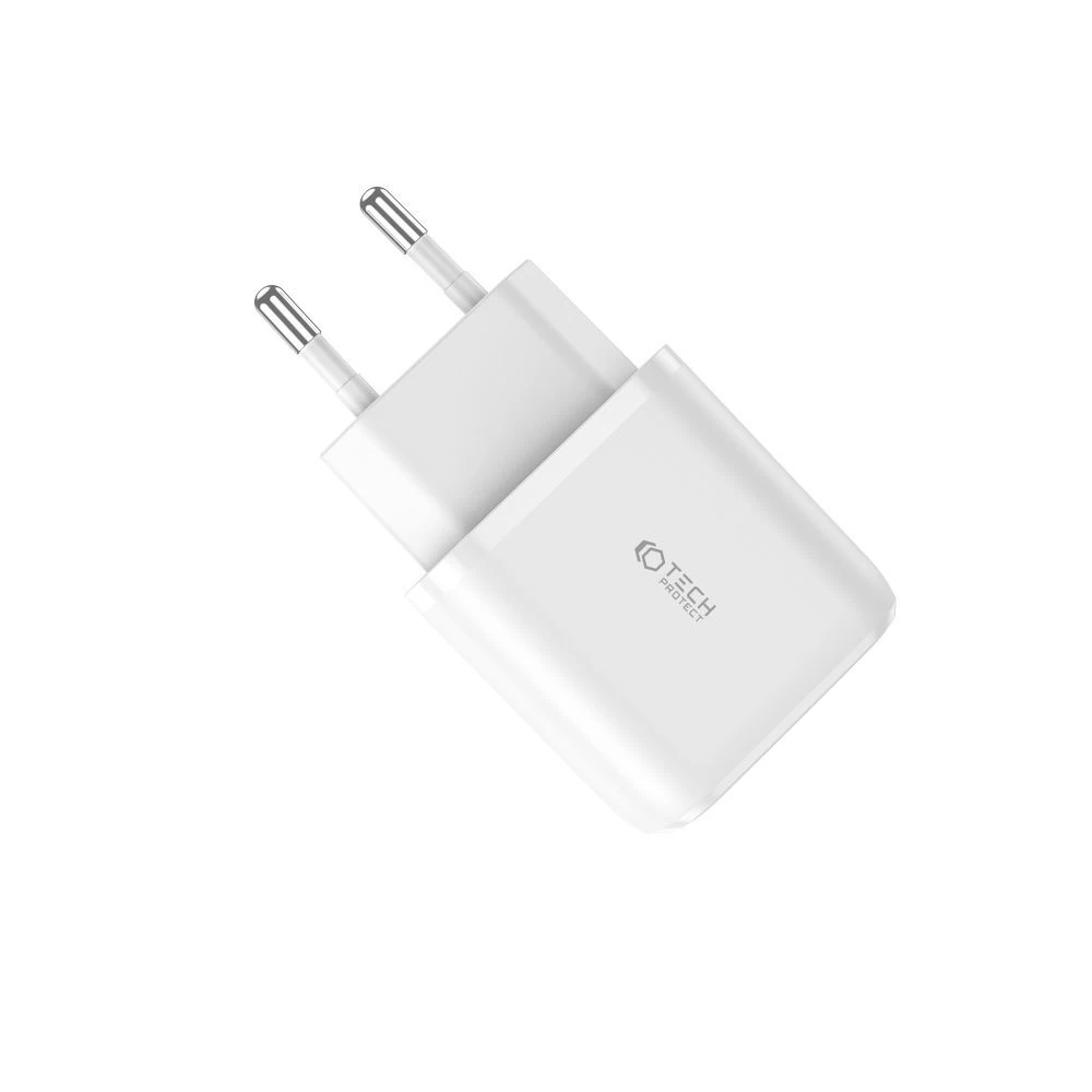 Aксессуары Кабель передачи данных TECH-PROTECT C20W 2-PORT Network Charger PD20W/QC3.0 белый