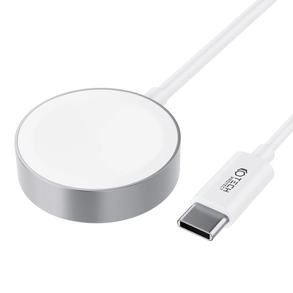 Aксессуары Кабель передачи данных TECH-PROTECT ULTRABOOST MAGNETIC CHARGING TYPE-C CABLE 120CM Apple Watch белый