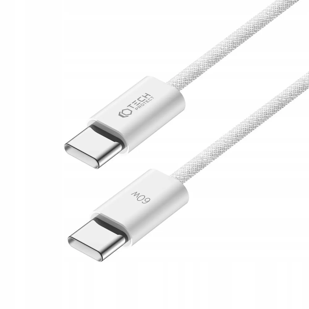 Aксессуары Кабель передачи данных TECH-PROTECT ULTRABOOST CLASSIC TYPE-C CABLE PD60W/3A 200CM белый