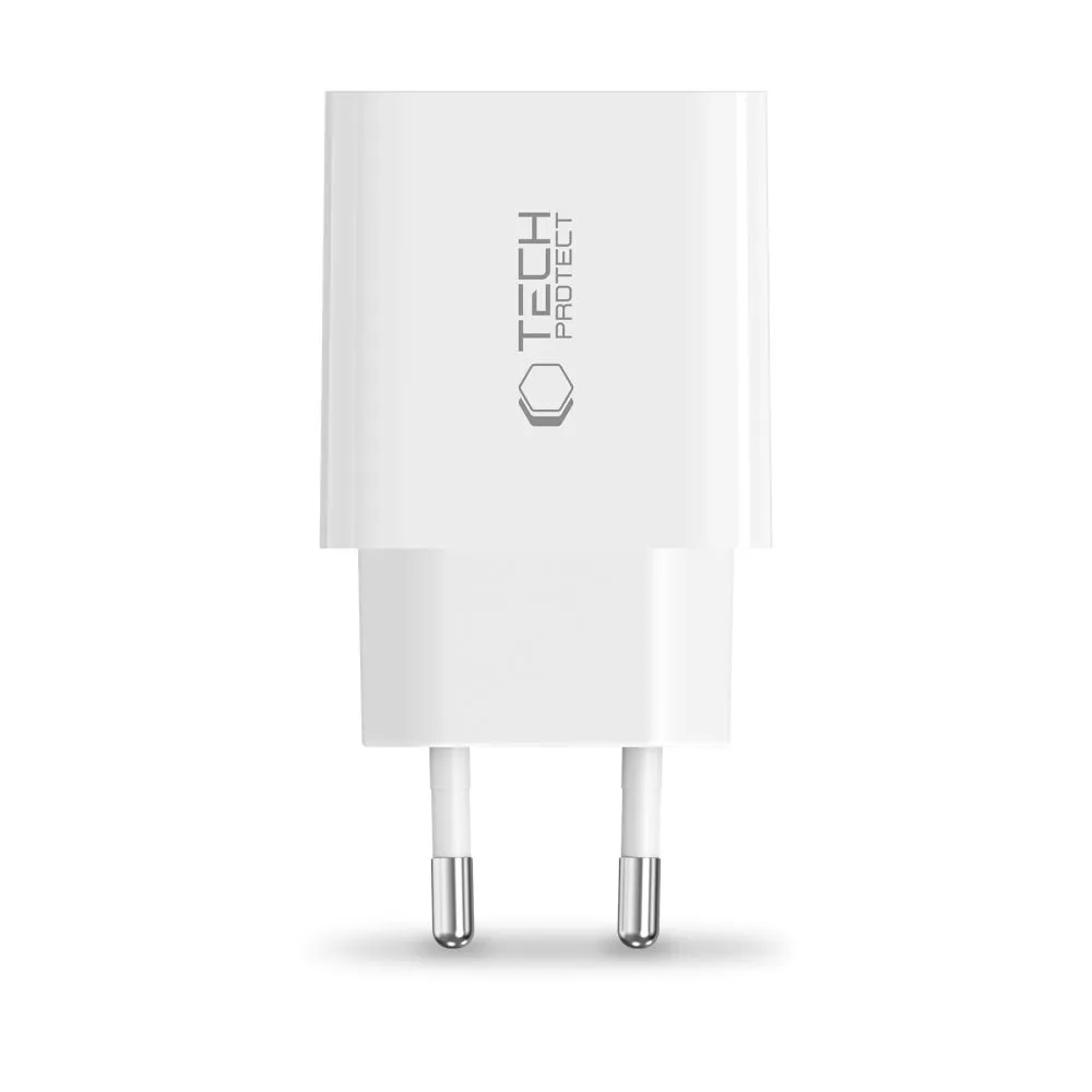 Puhelintarvikkeet Liitäntäkaapelit TECH-PROTECT NC20W 1-PORT NETWORK CHARGER PD20W valkoinen
