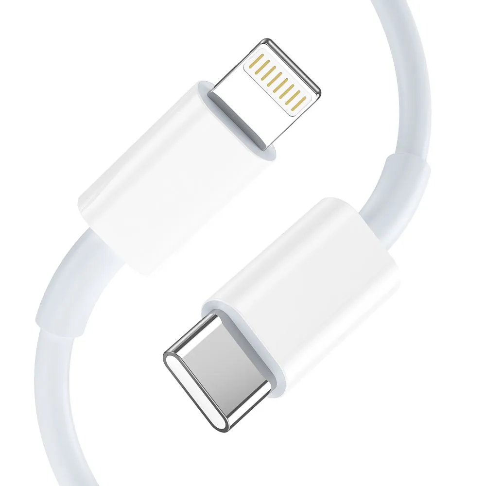 Aксессуары Кабель передачи данных TECH-PROTECT NC20W 1-PORT NETWORK CHARGER PD20W + LIGHTNING CABLE белый