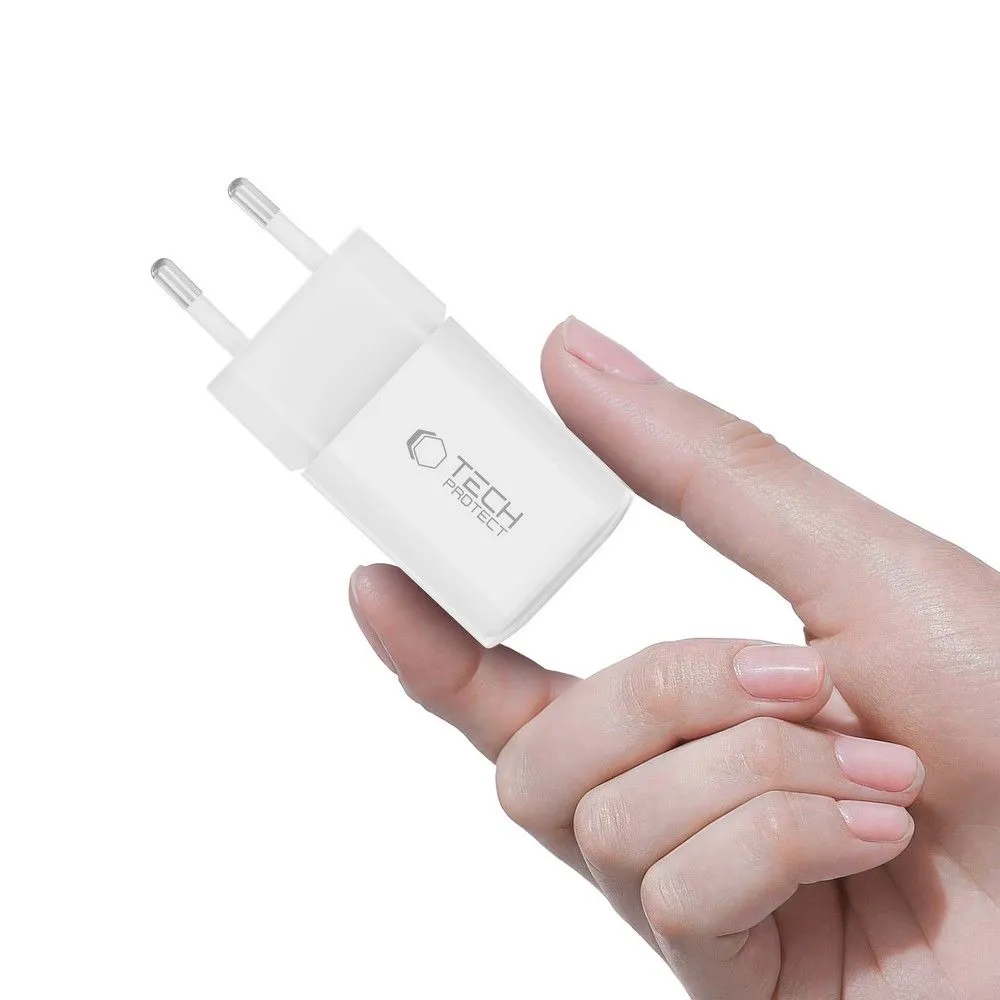 Aксессуары Кабель передачи данных TECH-PROTECT NCM33W 2-PORT NETWORK CHARGER PD33W/QC3.0 белый