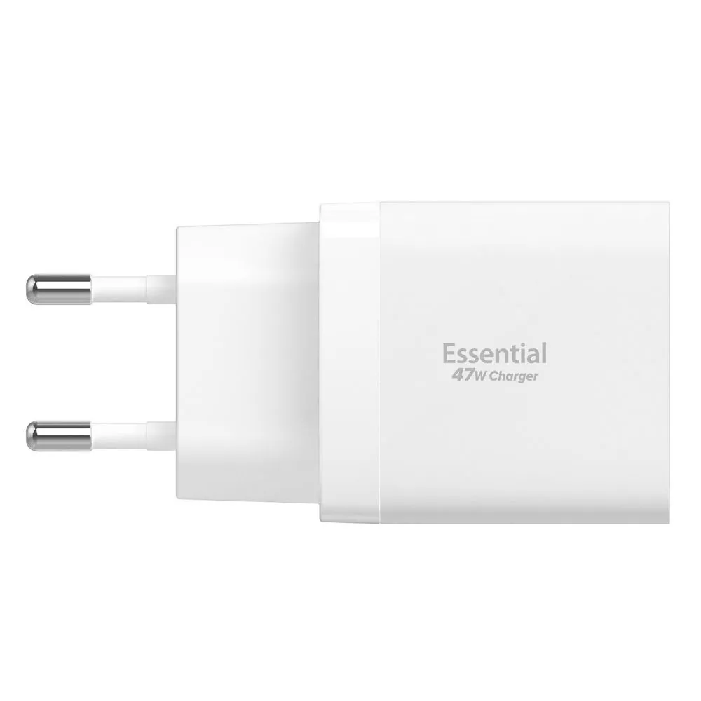 Aксессуары Кабель передачи данных SPIGEN ESSENTIAL EE472EU 2-PORT NETWORK CHARGER 47W  белый